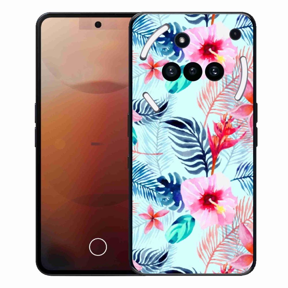 Gélový kryt mmCase na Nothing Phone (3a) - kvety
