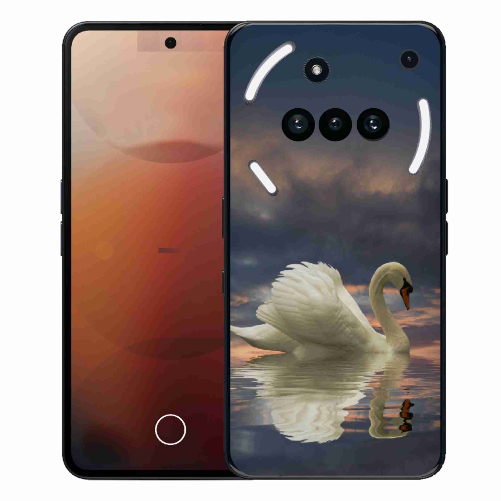 Gélový kryt mmCase na Nothing Phone (3a) - labuť