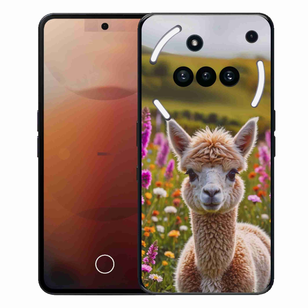 Gélový kryt mmCase na Nothing Phone (3a) - lama na lúke