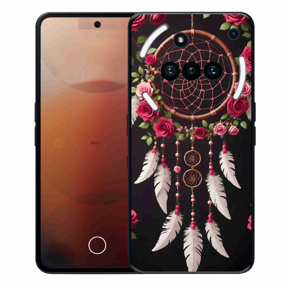 Gélový kryt mmCase na Nothing Phone (3a) - lapač snov s ružami