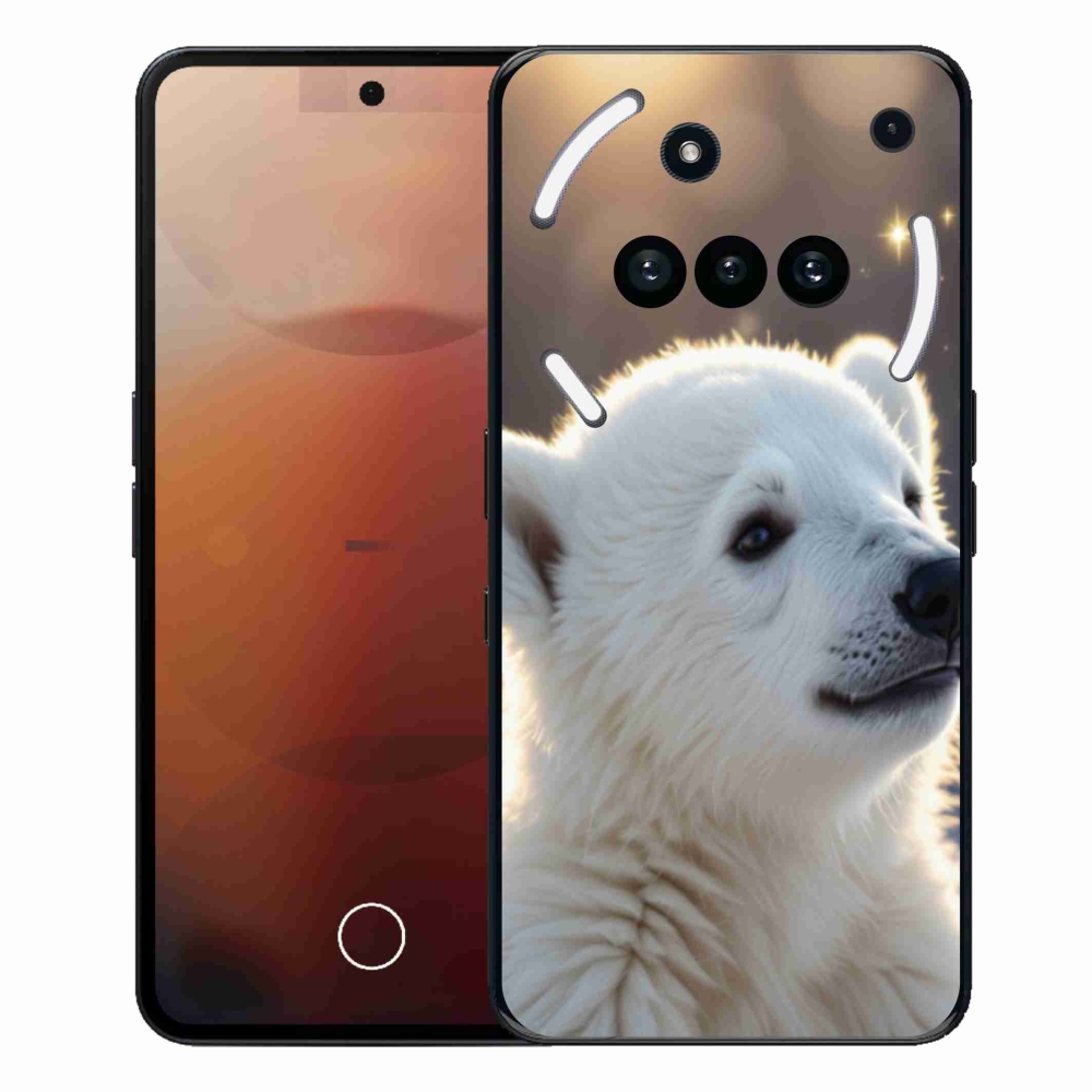 Gélový kryt mmCase na Nothing Phone (3a) - ľadový medveď