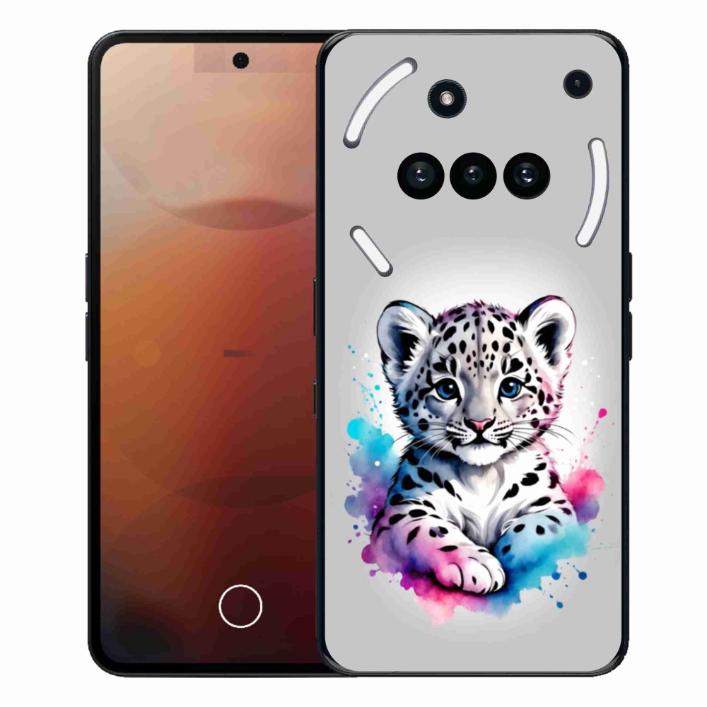 Gélový kryt mmCase na Nothing Phone (3a) - leopardej mláďa