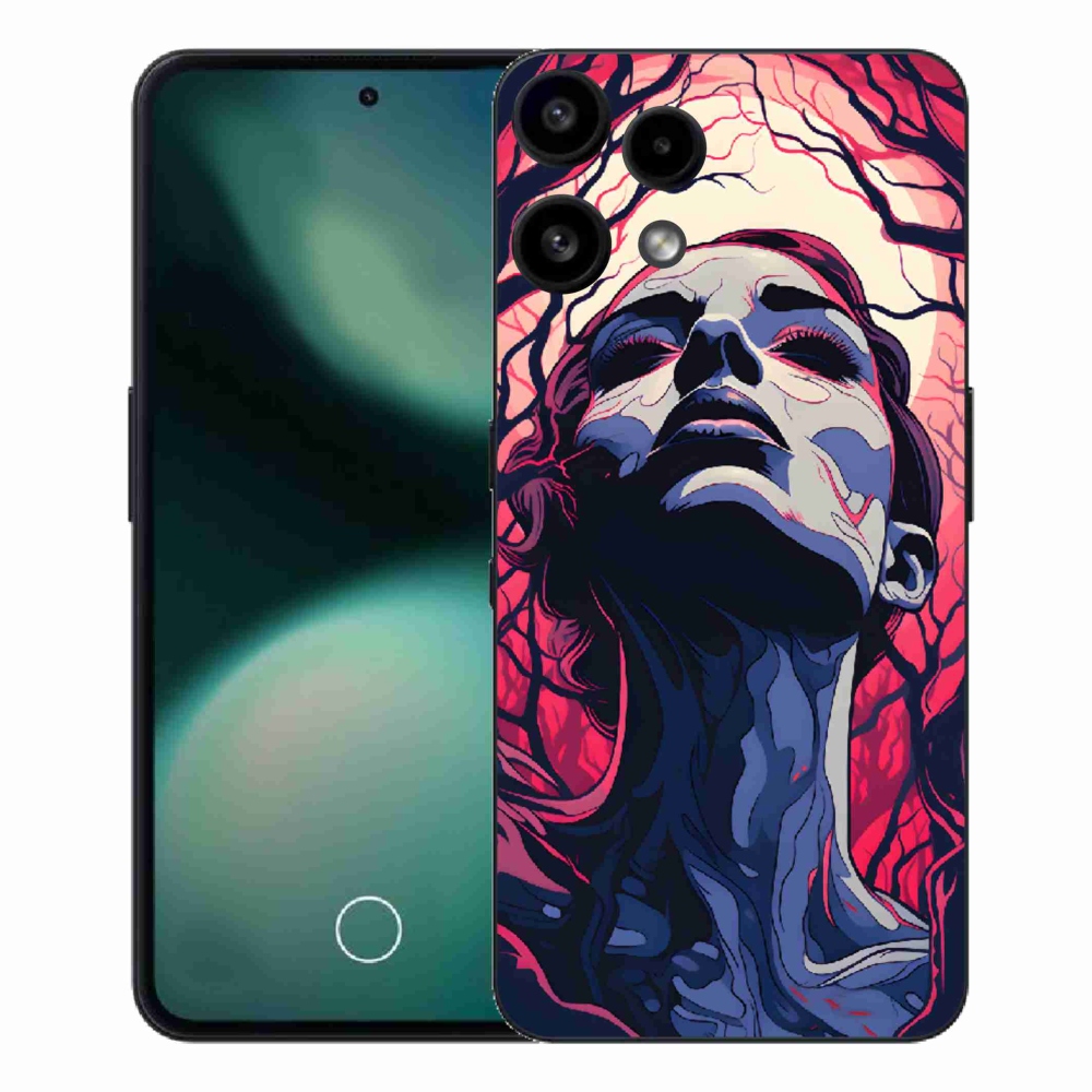 Gélový kryt mmCase na Nothing Phone (3a) Lite - abstraktná tvár