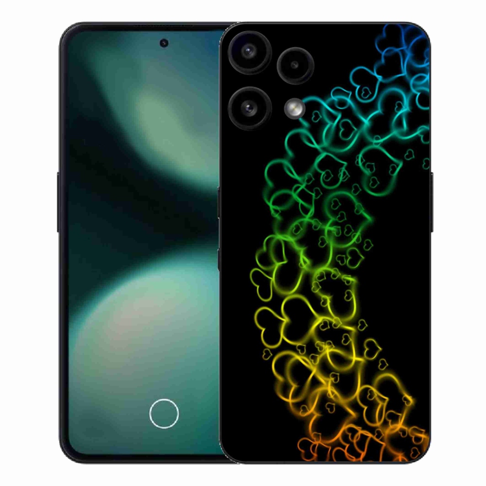 Gélový kryt mmCase na Nothing Phone (3a) Lite - farebné srdiečka