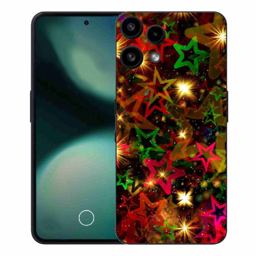 Gélový kryt mmCase na Nothing Phone (3a) Lite - farebné hviezdičky