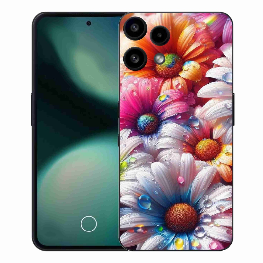 Gélový kryt mmCase na Nothing Phone (3a) Lite - farebné margaréty