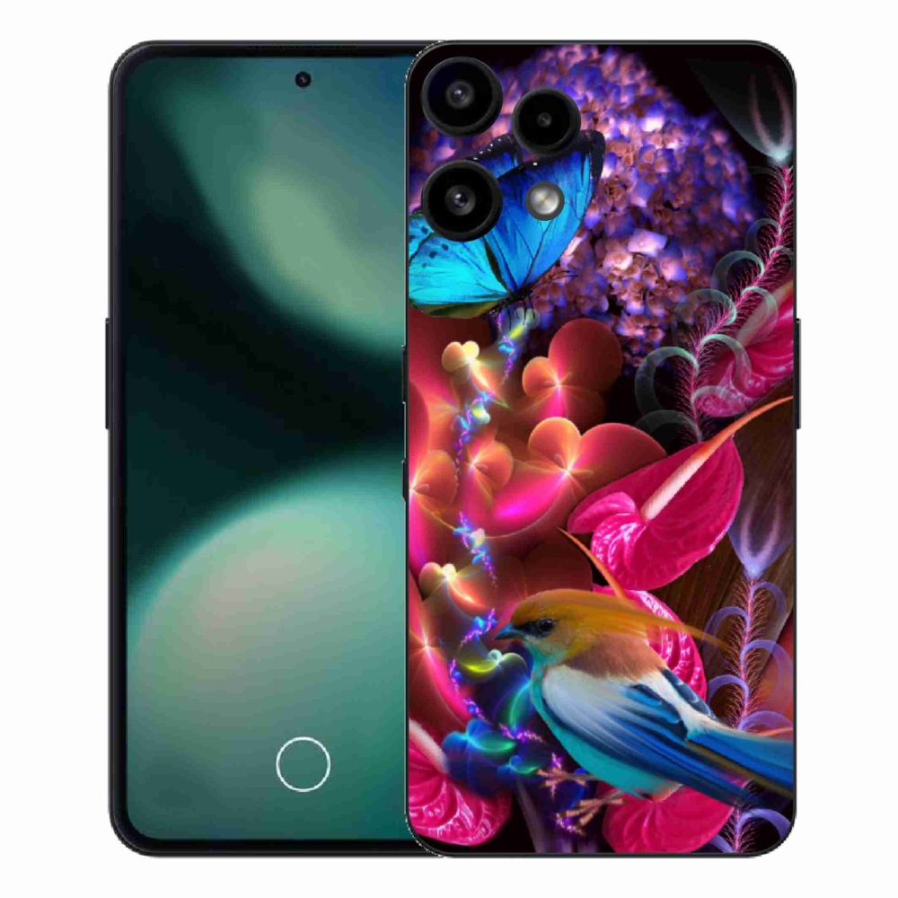 Gélový kryt mmCase na Nothing Phone (3a) Lite - farebné kvety