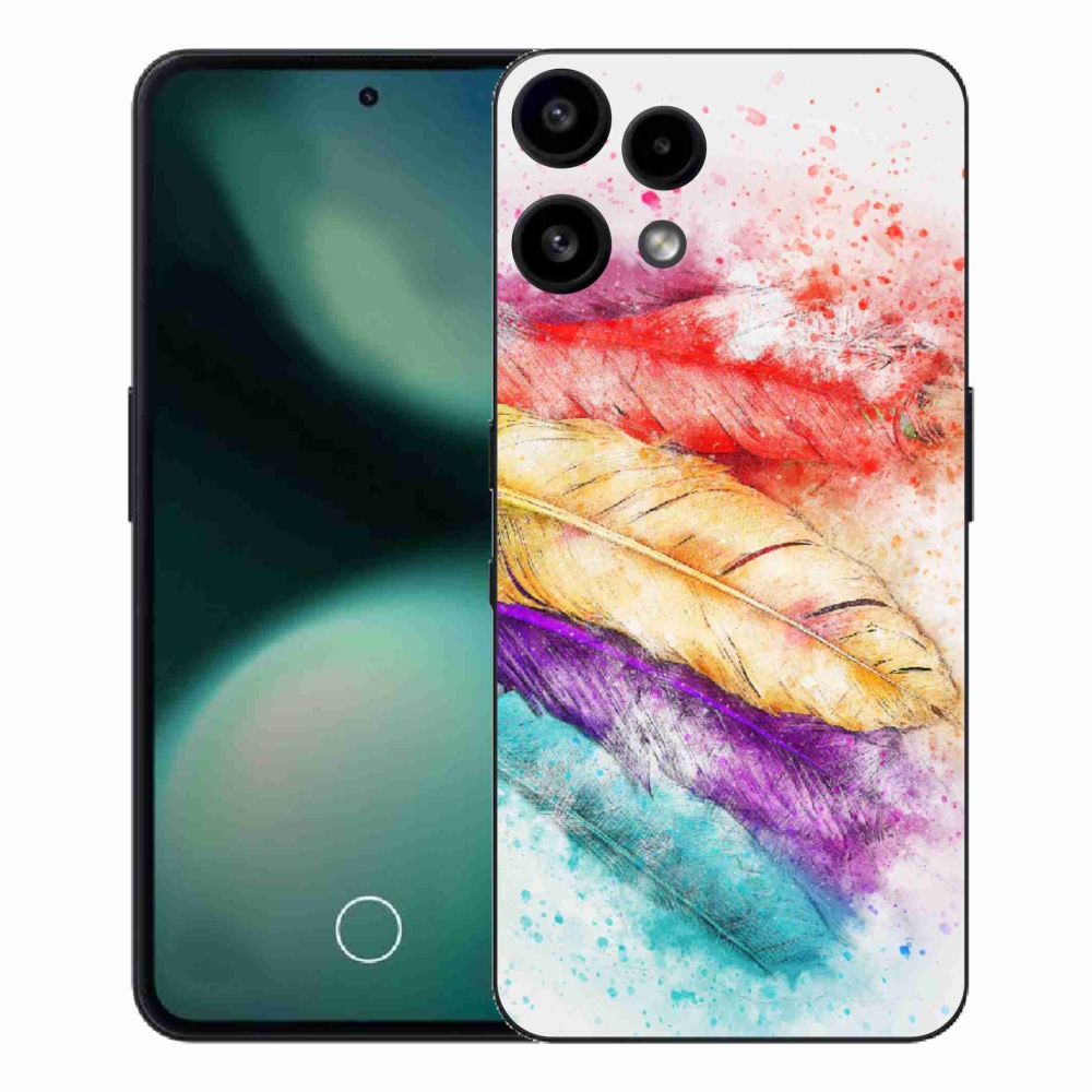 Gélový kryt mmCase na Nothing Phone (3a) Lite - farebné perie