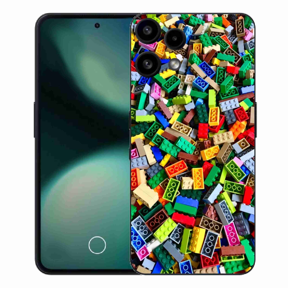 Gélový kryt mmCase na Nothing Phone (3a) Lite - farebné stavebné kocky