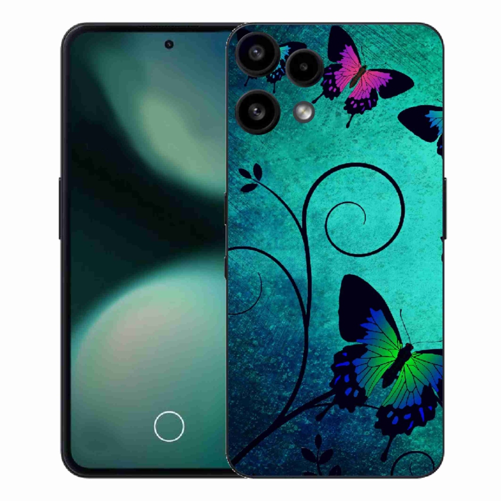 Gélový kryt mmCase na Nothing Phone (3a) Lite - farební motýle