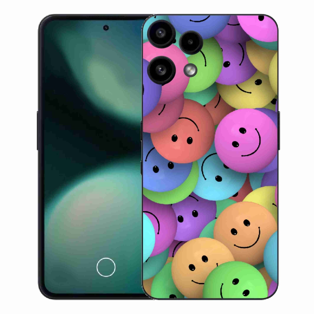 Gélový kryt mmCase na Nothing Phone (3a) Lite - farební smajlíci