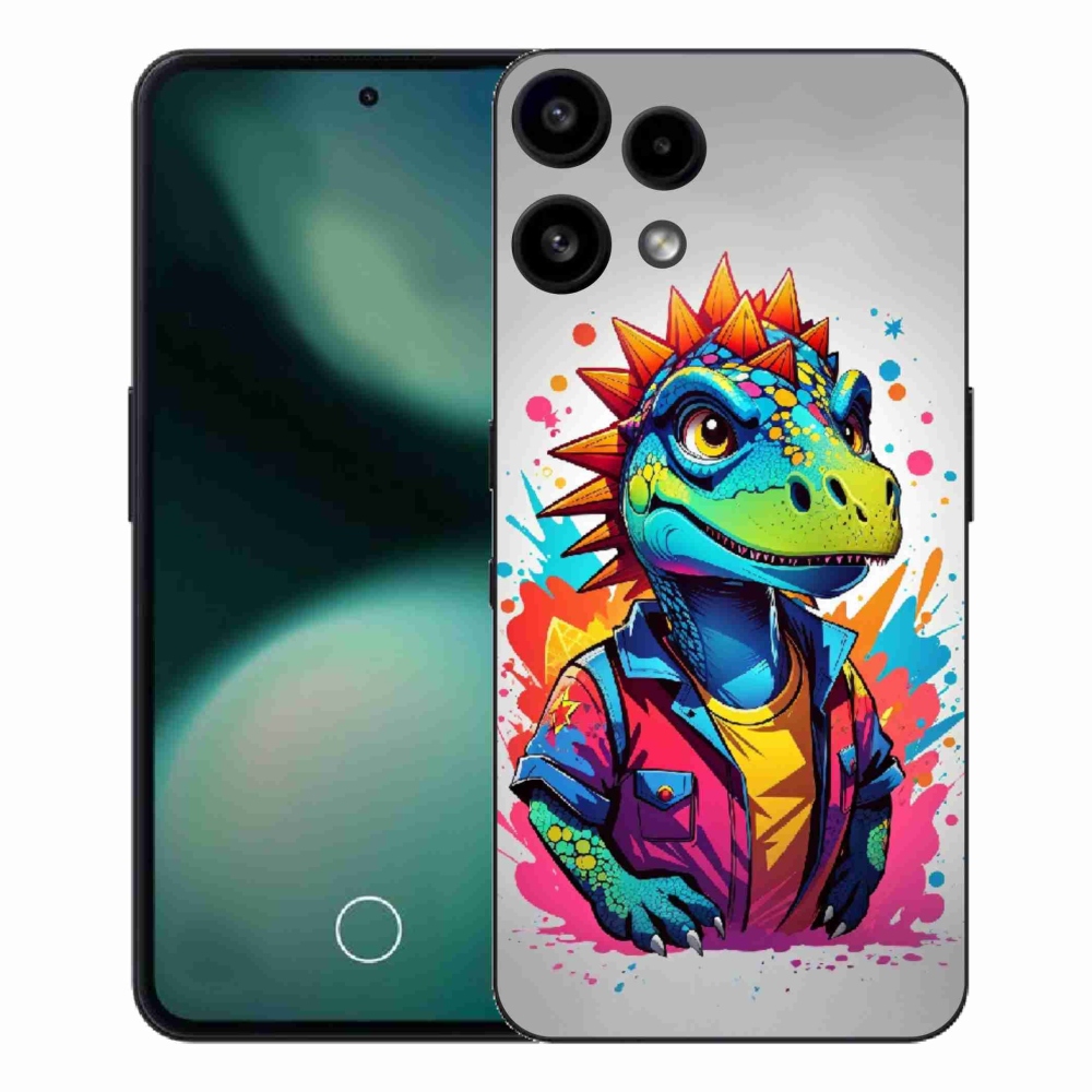 Gélový kryt mmCase na Nothing Phone (3a) Lite - farebný dinosaurus