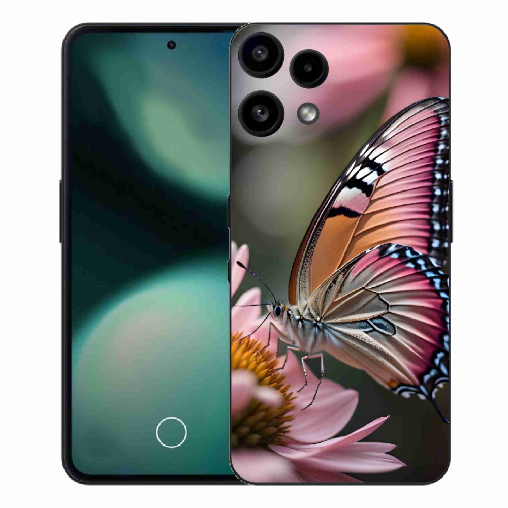 Gélový kryt mmCase na Nothing Phone (3a) Lite - farebný motýľ