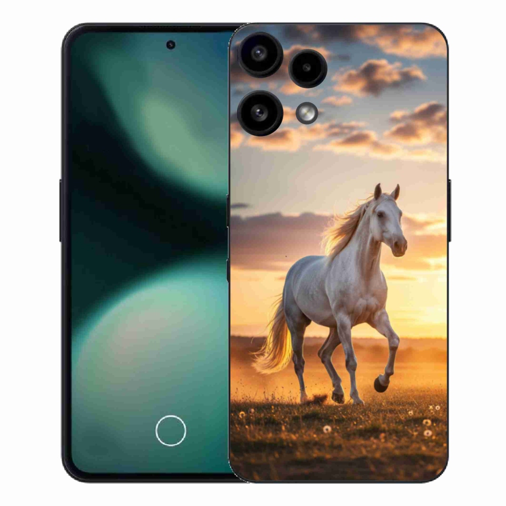 Gélový kryt mmCase na Nothing Phone (3a) Lite - bežiaci biely kôň 2