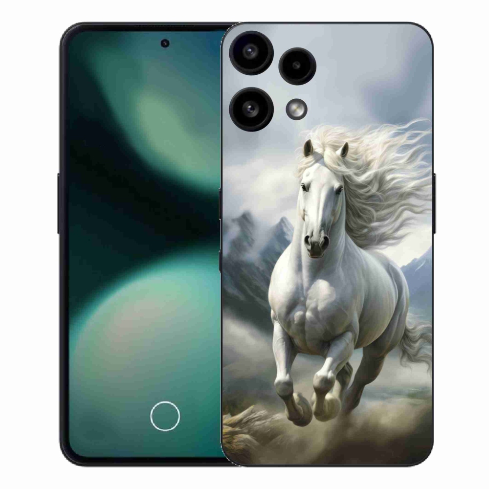 Gélový kryt mmCase na Nothing Phone (3a) Lite - bežiaci biely kôň 3
