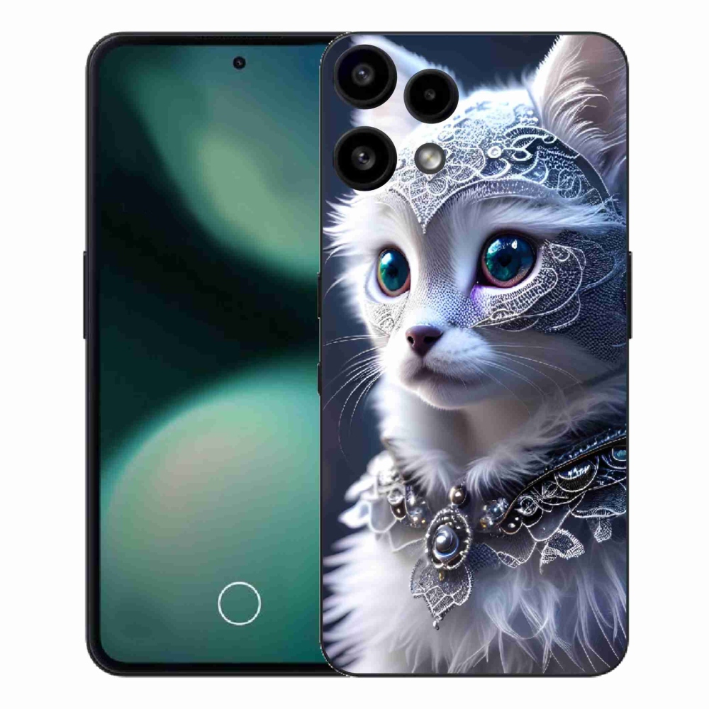 Gélový kryt mmCase na Nothing Phone (3a) Lite - biela mačka