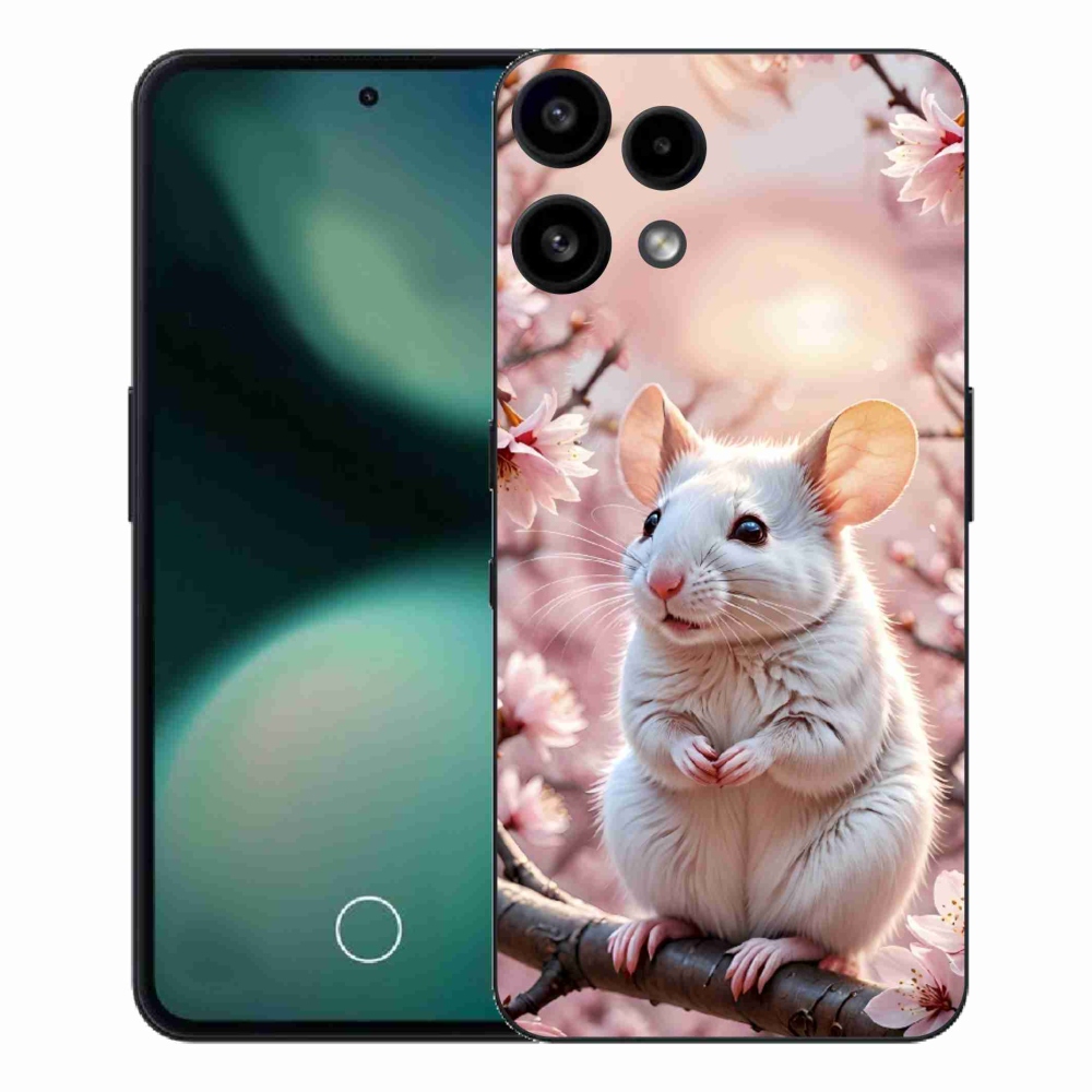 Gélový kryt mmCase na Nothing Phone (3a) Lite - biela myš na vetve