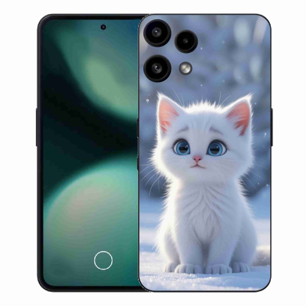 Gélový kryt mmCase na Nothing Phone (3a) Lite - biele mačiatko 3