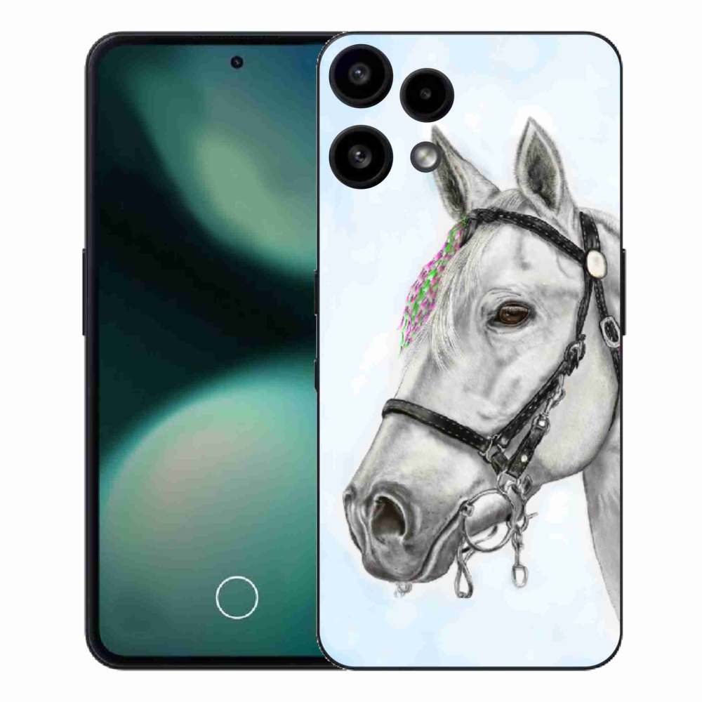 Gélový kryt mmCase na Nothing Phone (3a) Lite - biely kôň 1