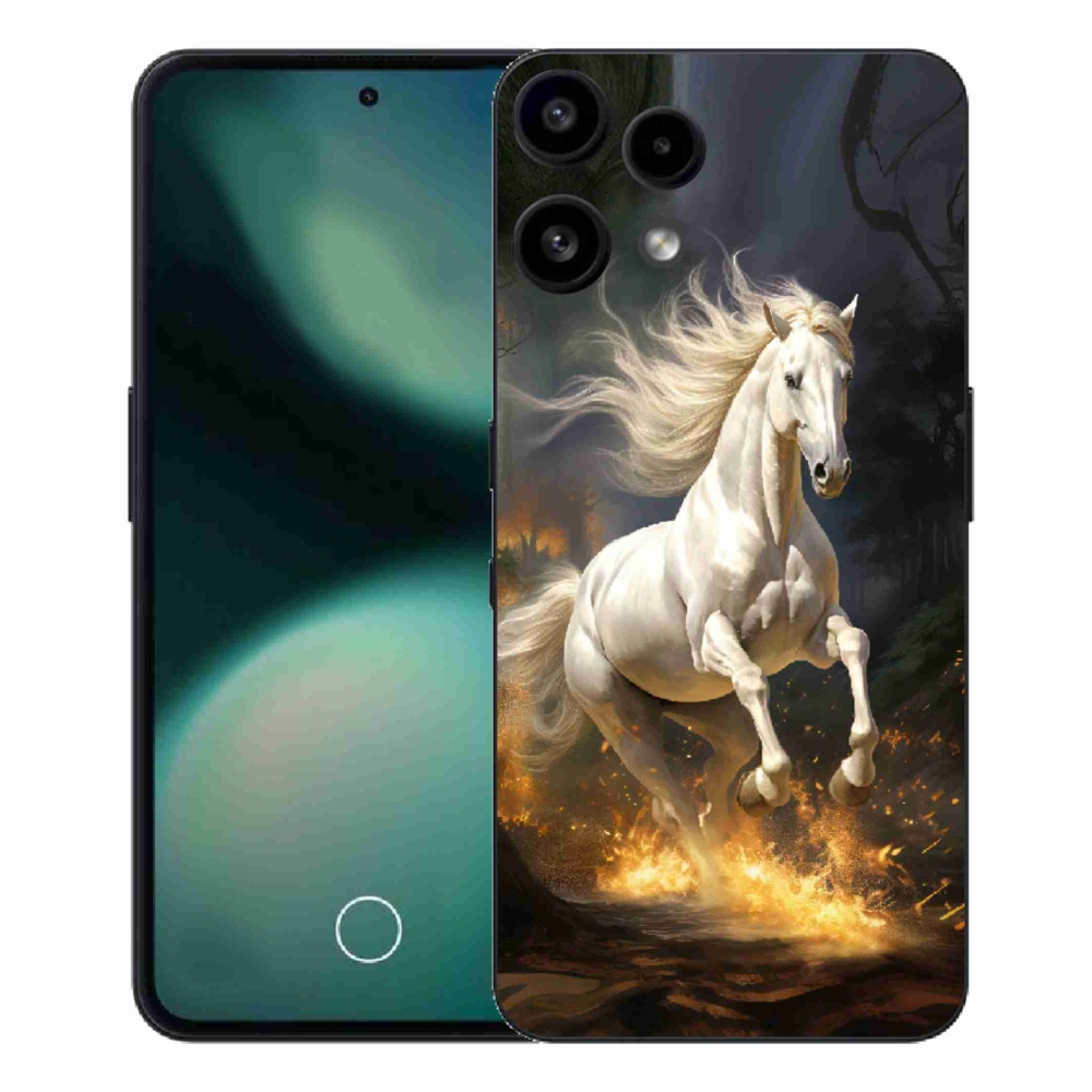 Gélový kryt mmCase na Nothing Phone (3a) Lite - biely kôň 2
