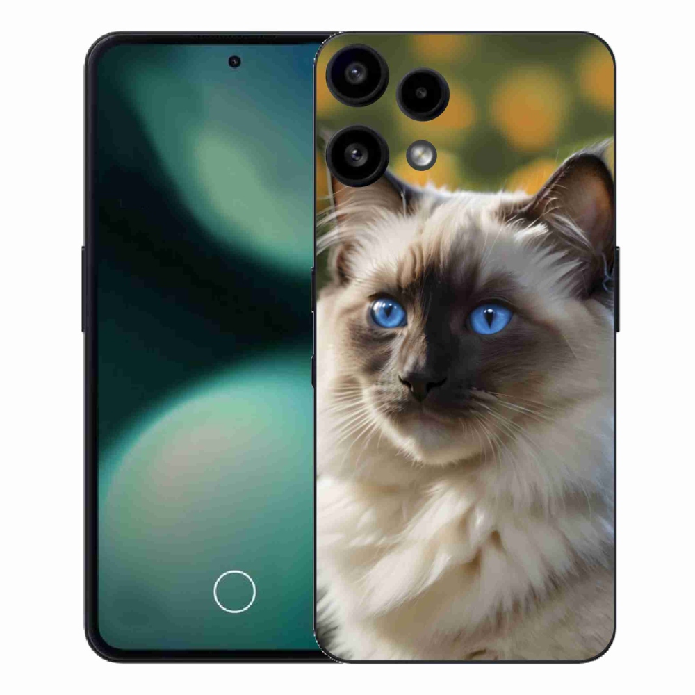 Gélový kryt mmCase na Nothing Phone (3a) Lite - biely ragdoll