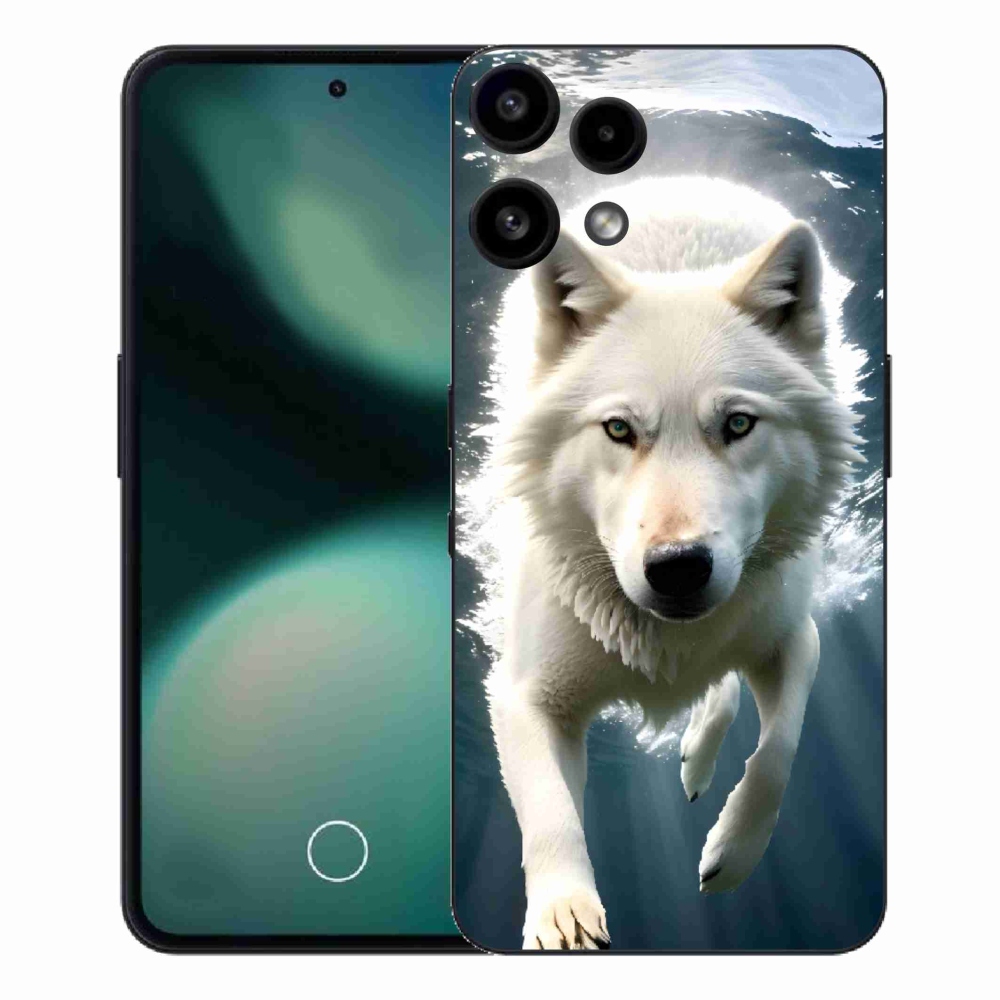 Gélový kryt mmCase na Nothing Phone (3a) Lite - biely vlk