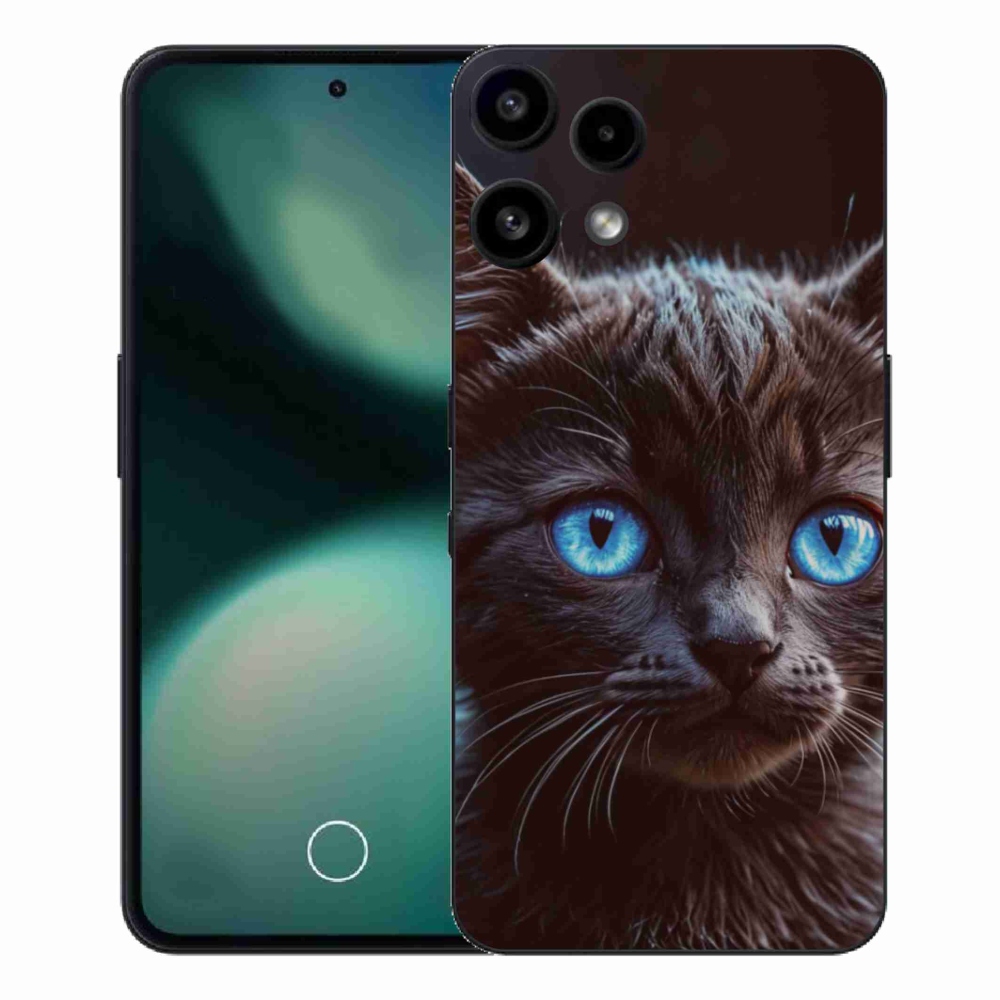 Gélový kryt mmCase na Nothing Phone (3a) Lite - čierne mačiatko 2