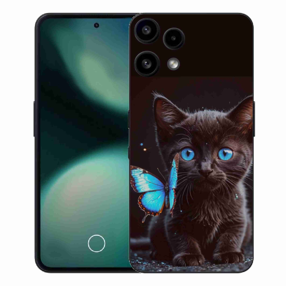 Gélový kryt mmCase na Nothing Phone (3a) Lite - čierne mačiatko 3
