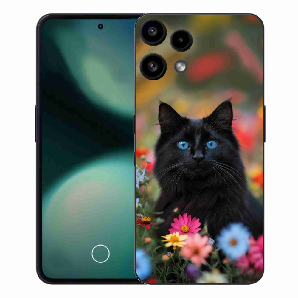 Gélový kryt mmCase na Nothing Phone (3a) Lite - čierne mačiatko 4