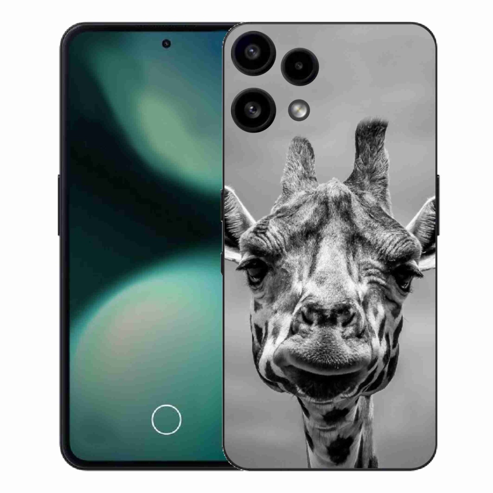 Gélový kryt mmCase na Nothing Phone (3a) Lite - čiernobiela žirafa
