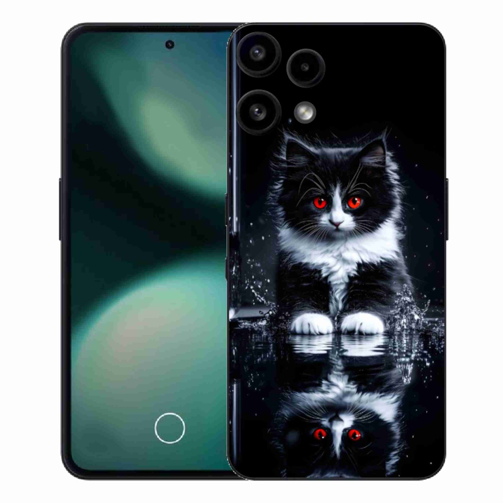 Gélový kryt mmCase na Nothing Phone (3a) Lite - čiernobiele mačiatko