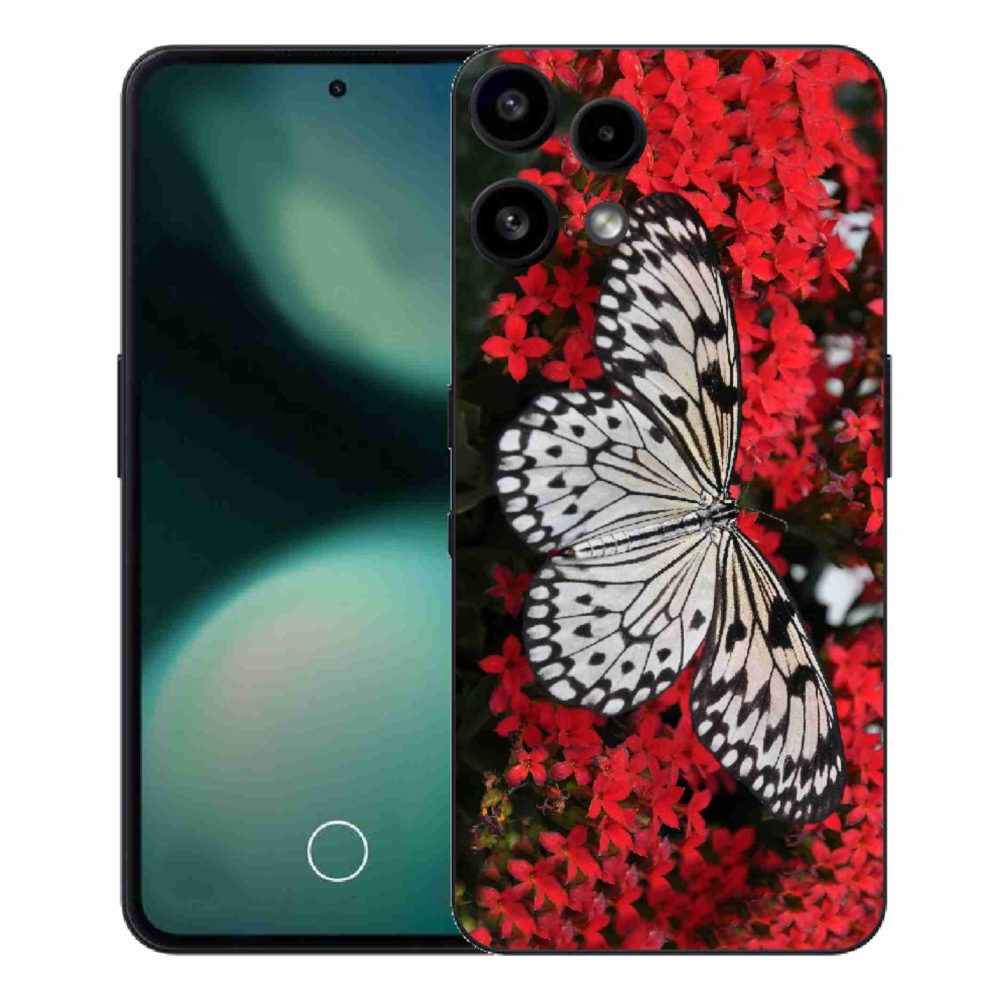 Gélový kryt mmCase na Nothing Phone (3a) Lite - čiernobiely motýľ 1