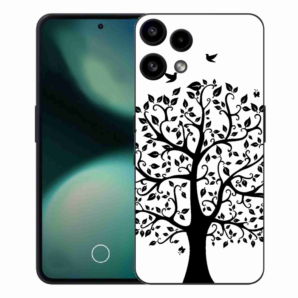 Gélový kryt mmCase na Nothing Phone (3a) Lite - čiernobiely strom