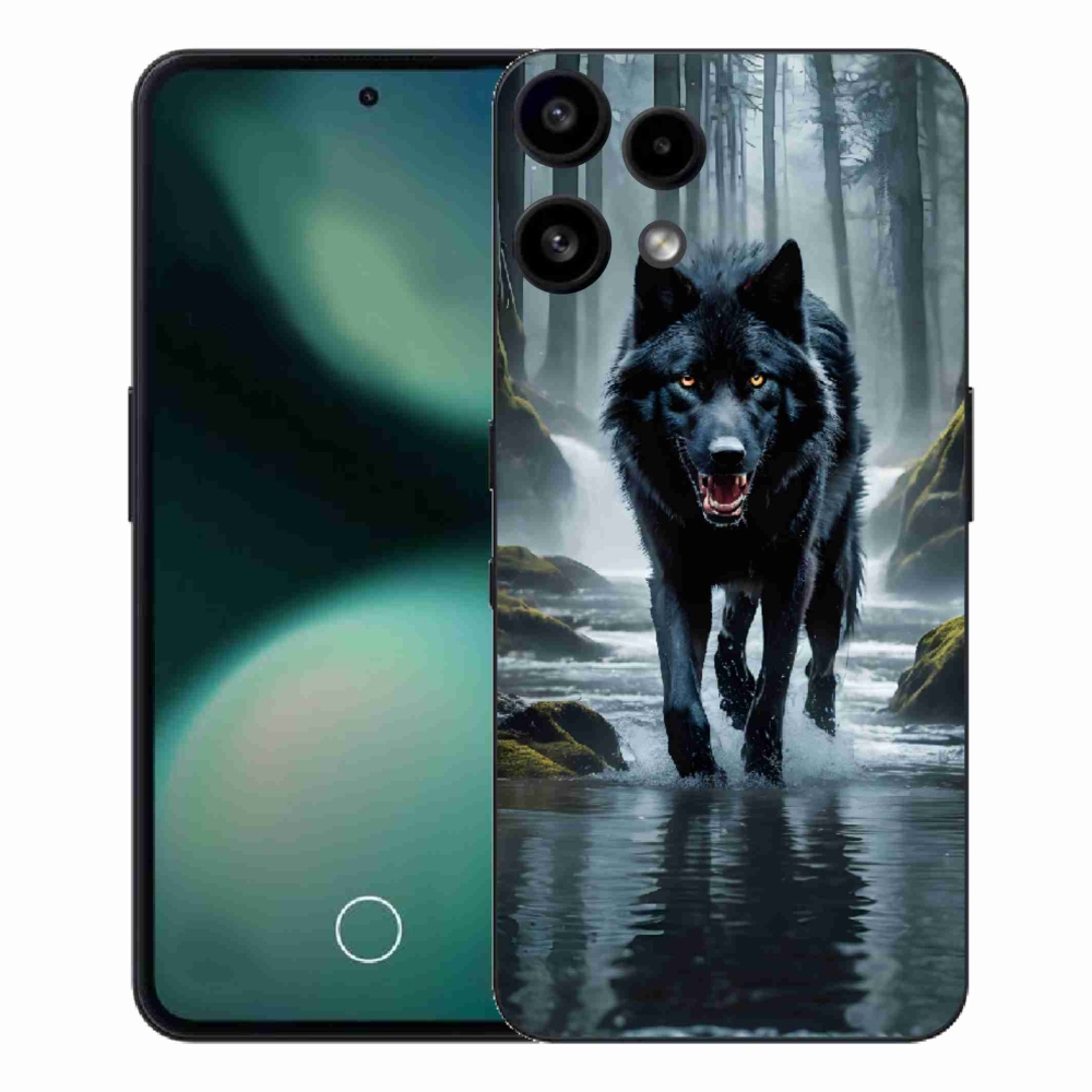 Gélový kryt mmCase na Nothing Phone (3a) Lite - čierny vlk