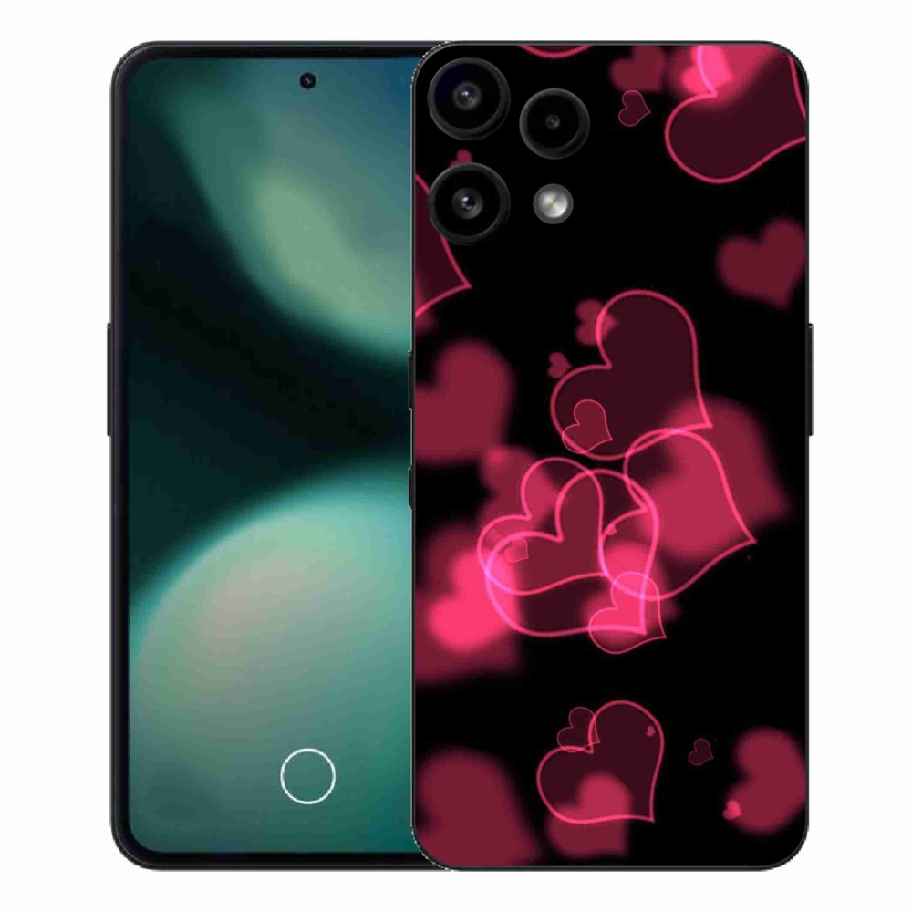 Gélový kryt mmCase na Nothing Phone (3a) Lite - červená srdiečka
