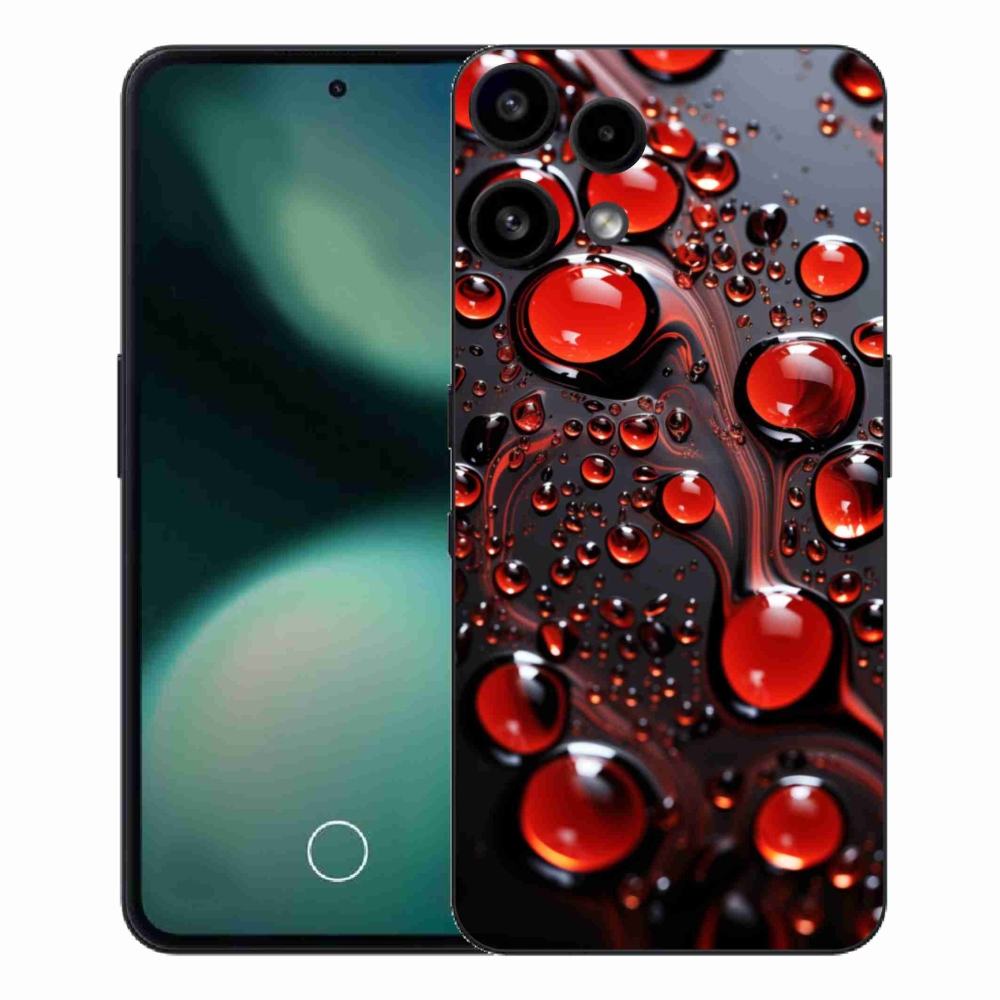 Gélový kryt mmCase na Nothing Phone (3a) Lite - červené kvapky 2