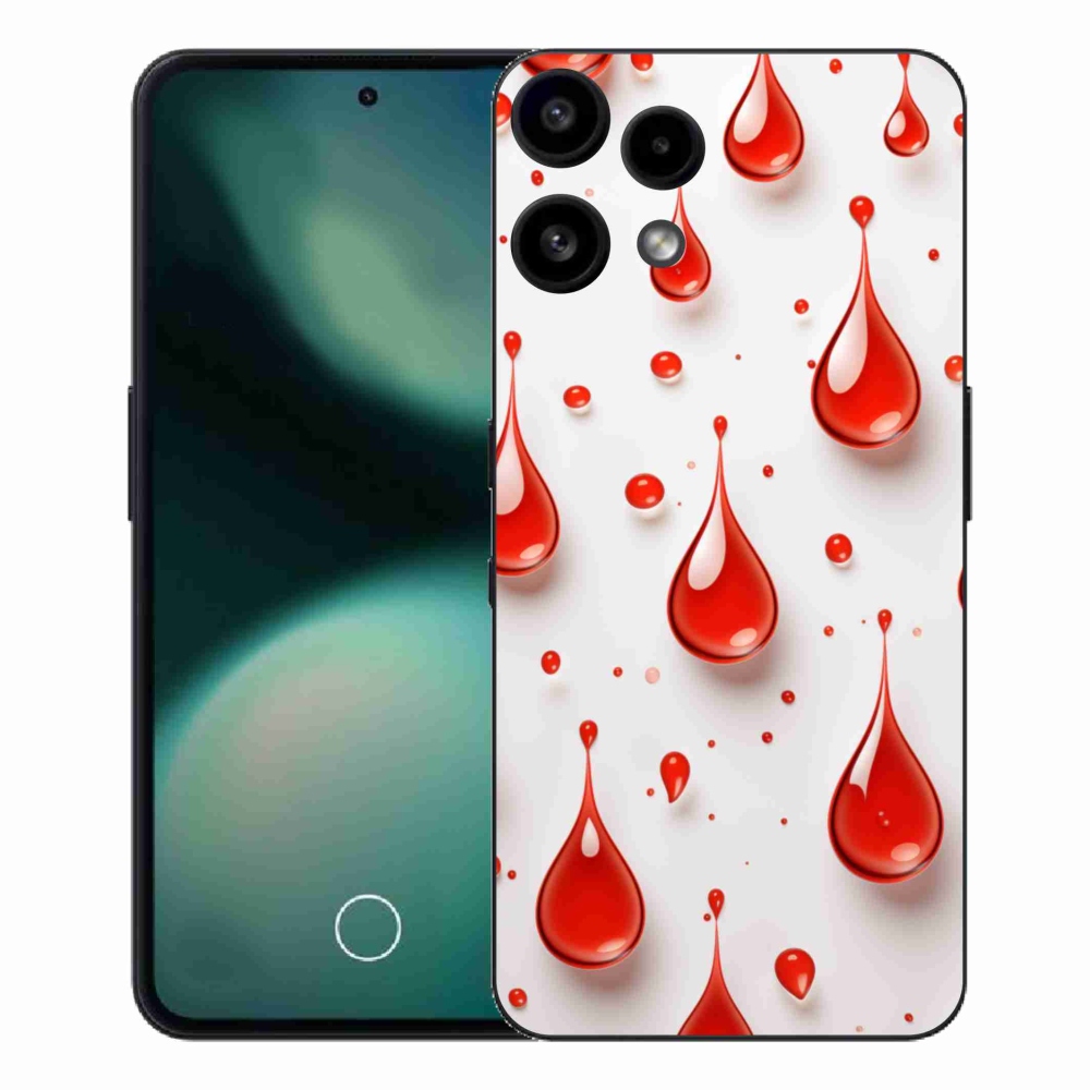 Gélový kryt mmCase na Nothing Phone (3a) Lite - červené kvapky