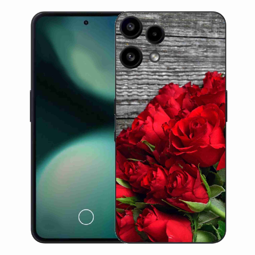 Gélový kryt mmCase na Nothing Phone (3a) Lite - červené ruže