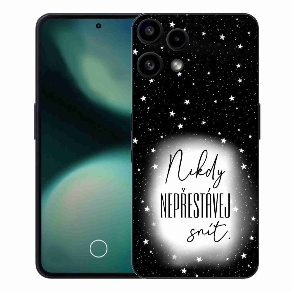 Gélový kryt mmCase na Nothing Phone (3a) Lite - citát 1 bieločierne pozadie