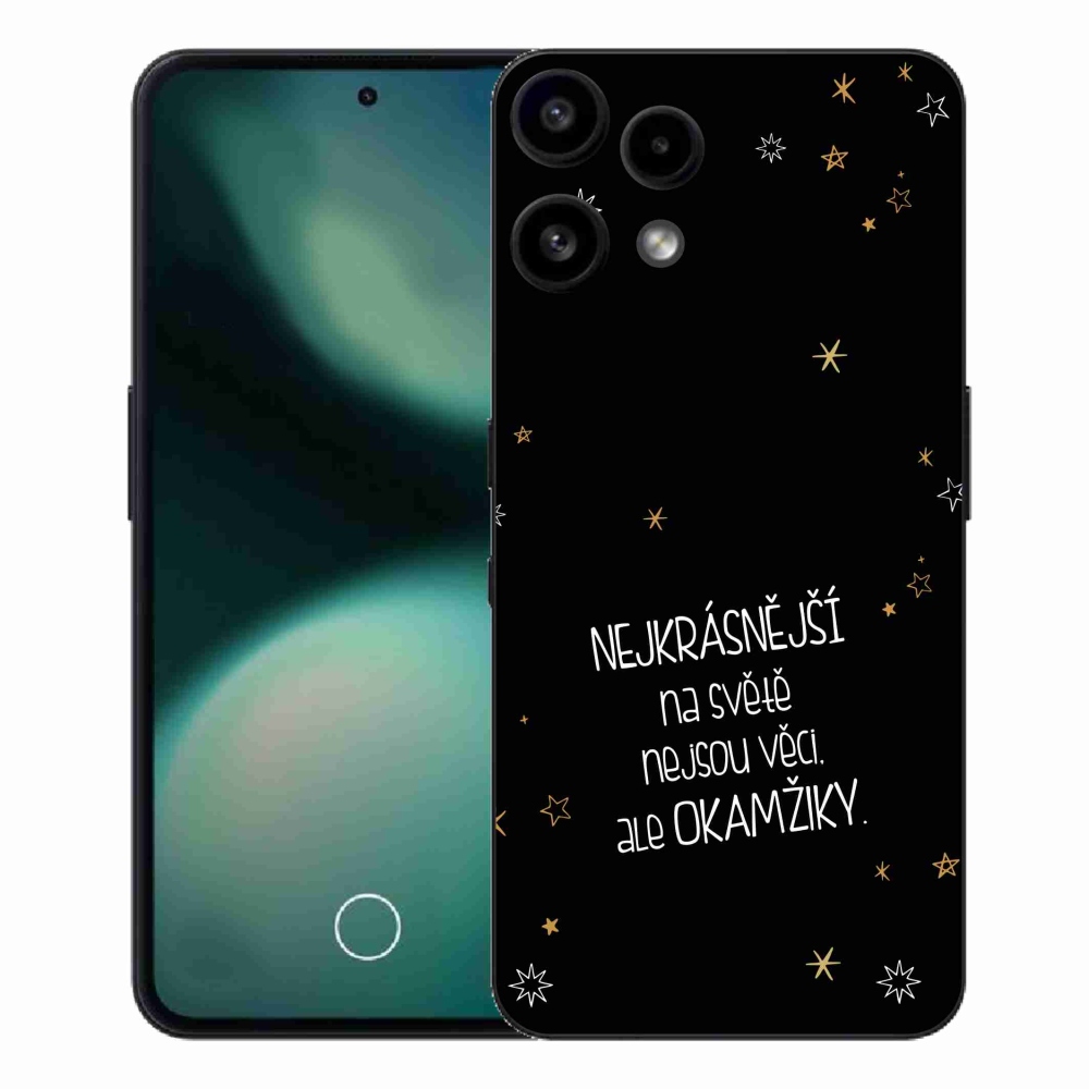Gélový kryt mmCase na Nothing Phone (3a) Lite - citát 4 čierne pozadie