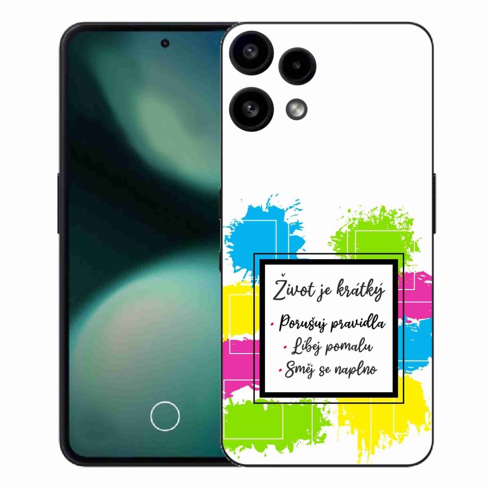 Gélový kryt mmCase na Nothing Phone (3a) Lite - citát 5 biele pozadie