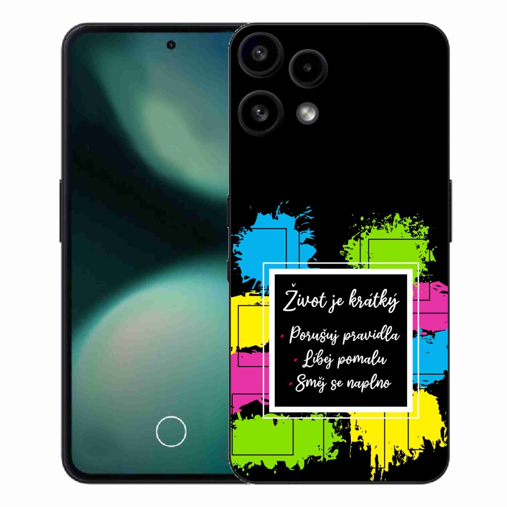 Gélový kryt mmCase na Nothing Phone (3a) Lite - citát 5 čierne pozadie