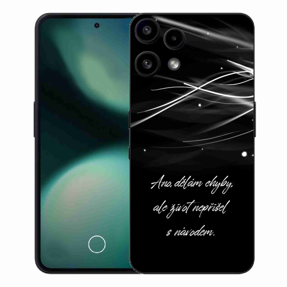 Gélový kryt mmCase na Nothing Phone (3a) Lite - citát čierne pozadie