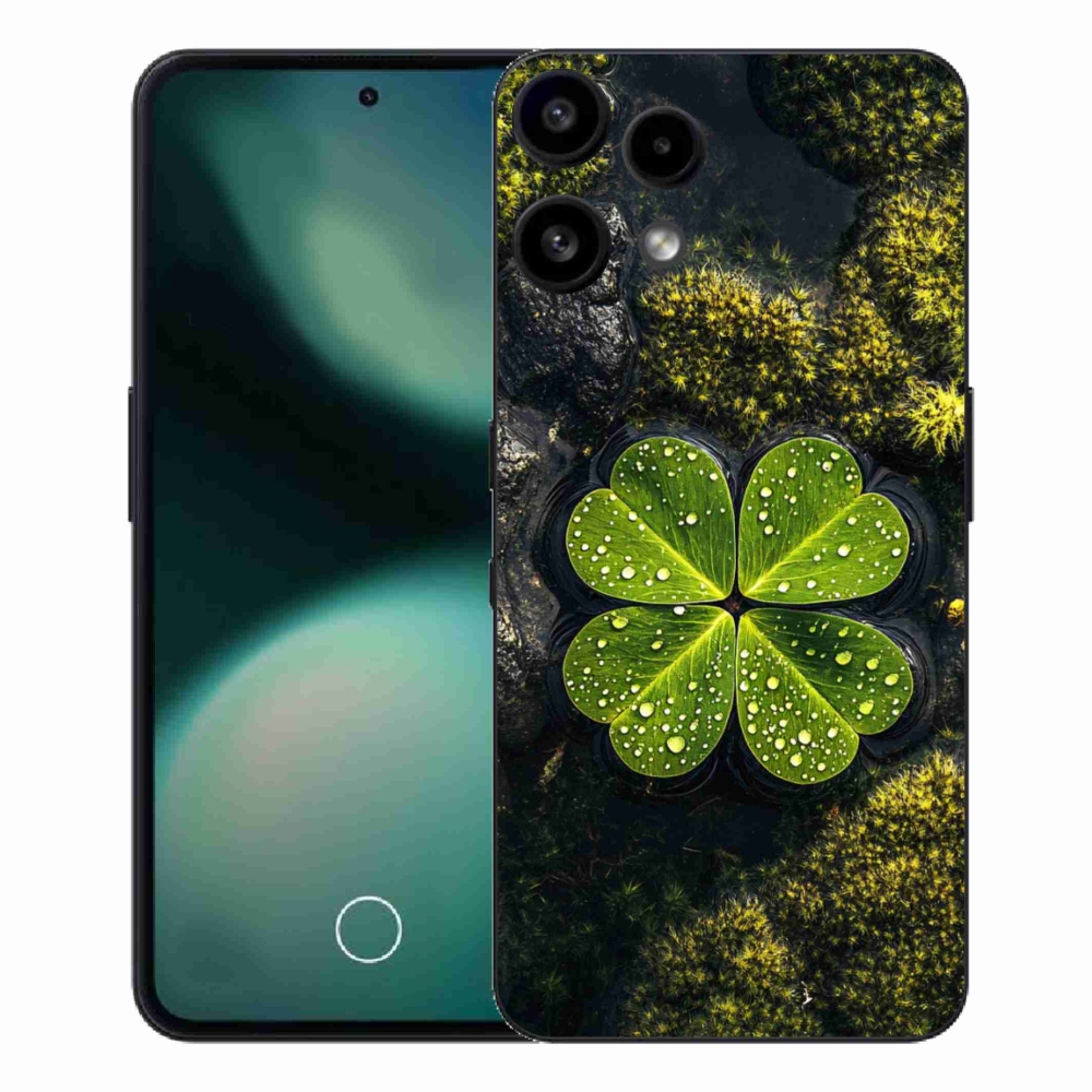 Gélový kryt mmCase na Nothing Phone (3a) Lite - štvorlístok