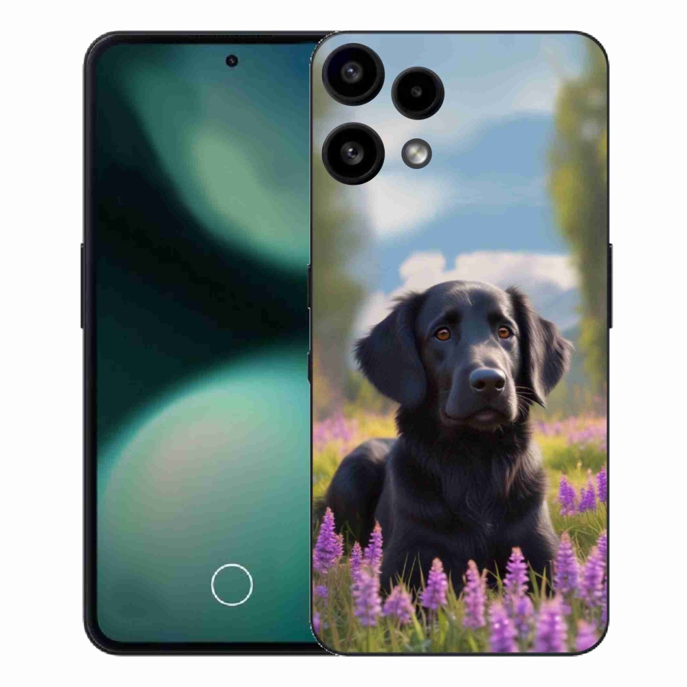 Gélový kryt mmCase na Nothing Phone (3a) Lite - elegantný čierny retriever