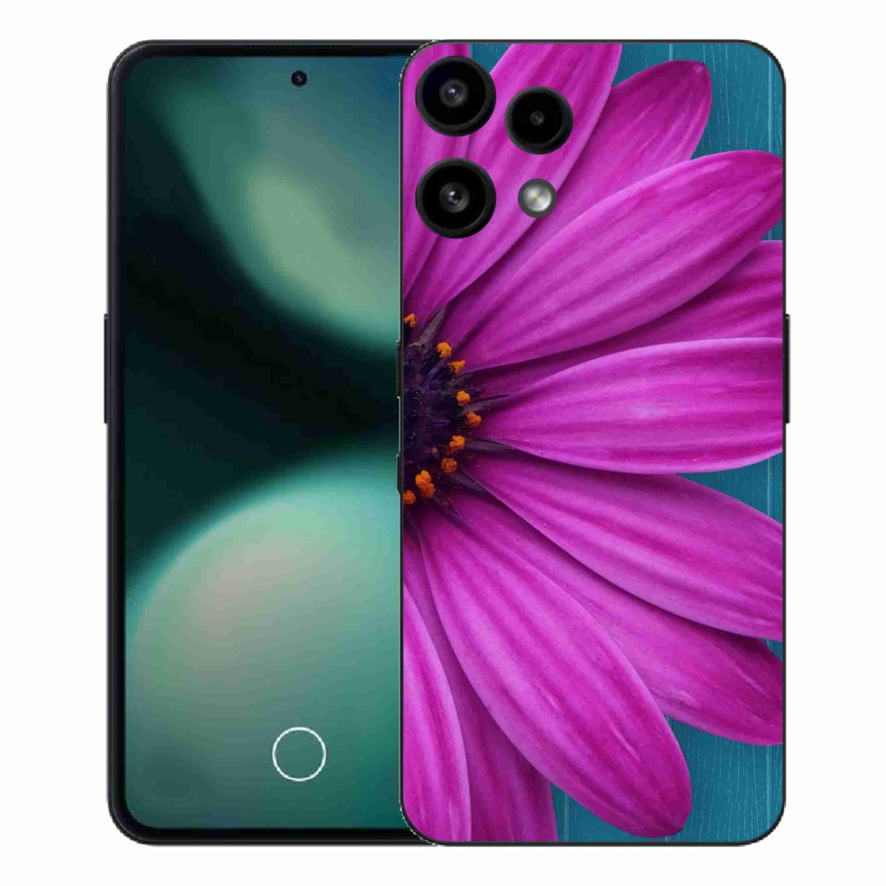 Gélový kryt mmCase na Nothing Phone (3a) Lite - fialová margaréta