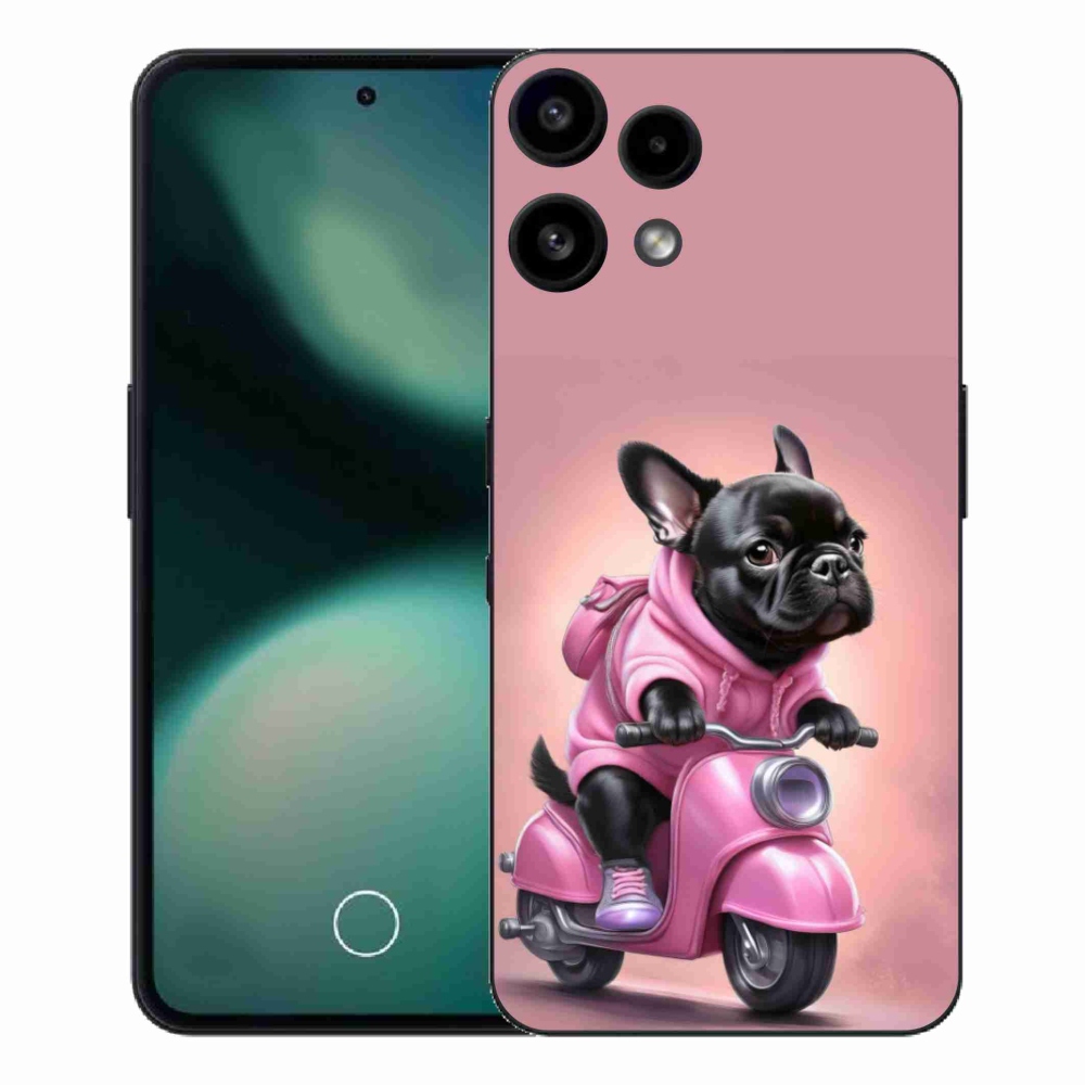 Gélový kryt mmCase na Nothing Phone (3a) Lite - francúzsky buldoček na skútri