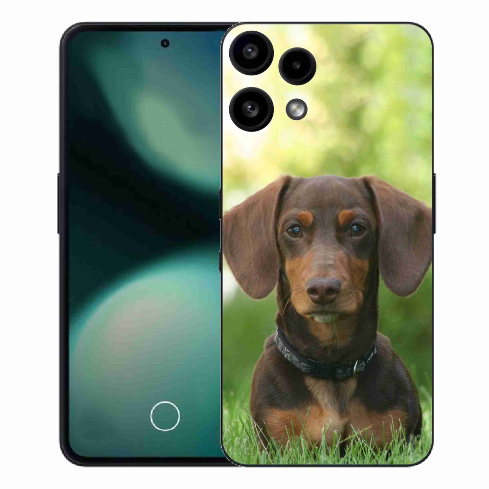 Gélový kryt mmCase na Nothing Phone (3a) Lite - hnedý jazvečík