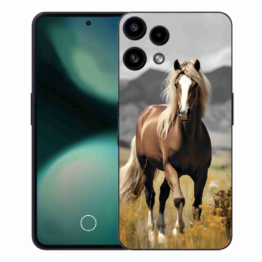 Gélový kryt mmCase na Nothing Phone (3a) Lite - hnedý kôň 1