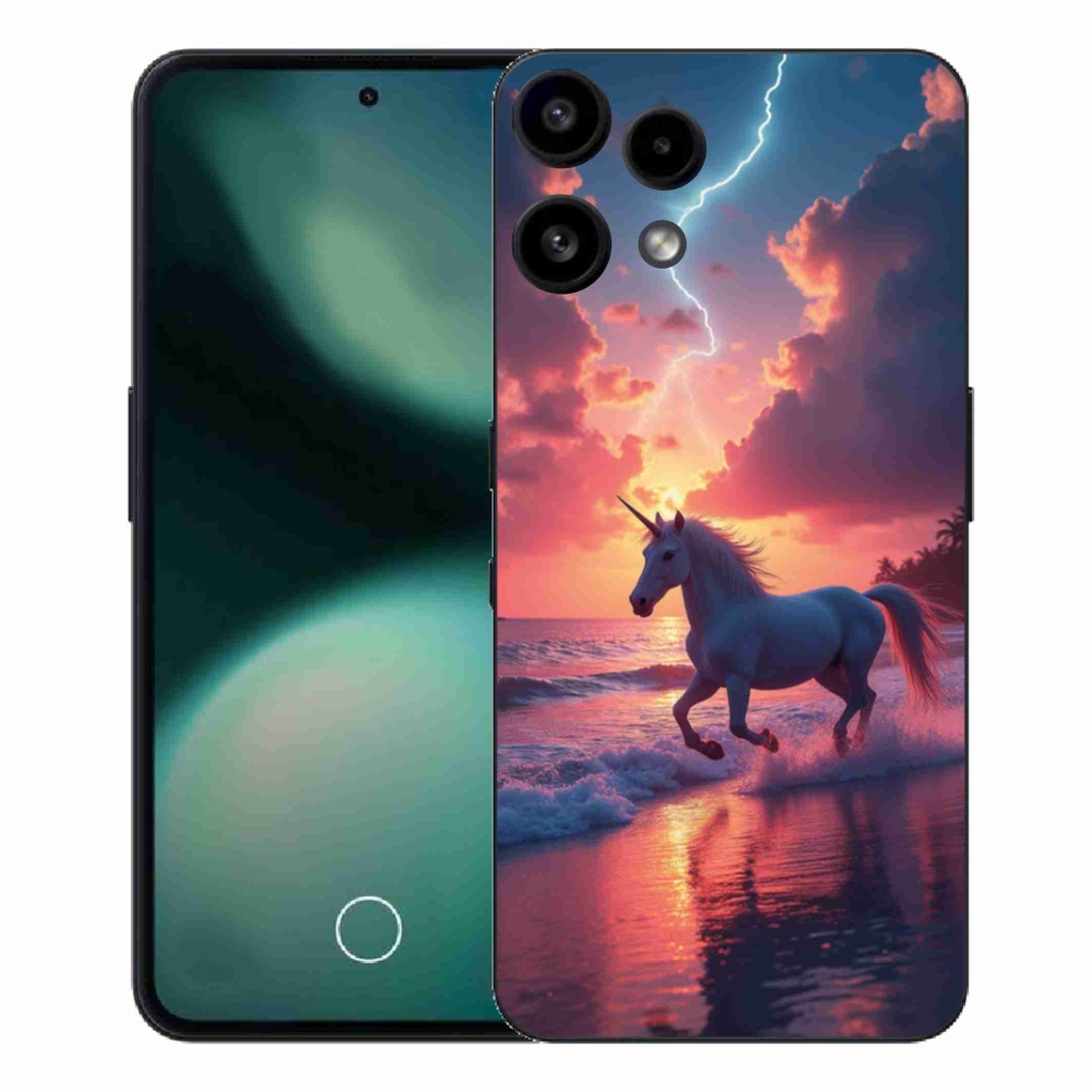 Gélový kryt mmCase na Nothing Phone (3a) Lite - jednorožec na pláži